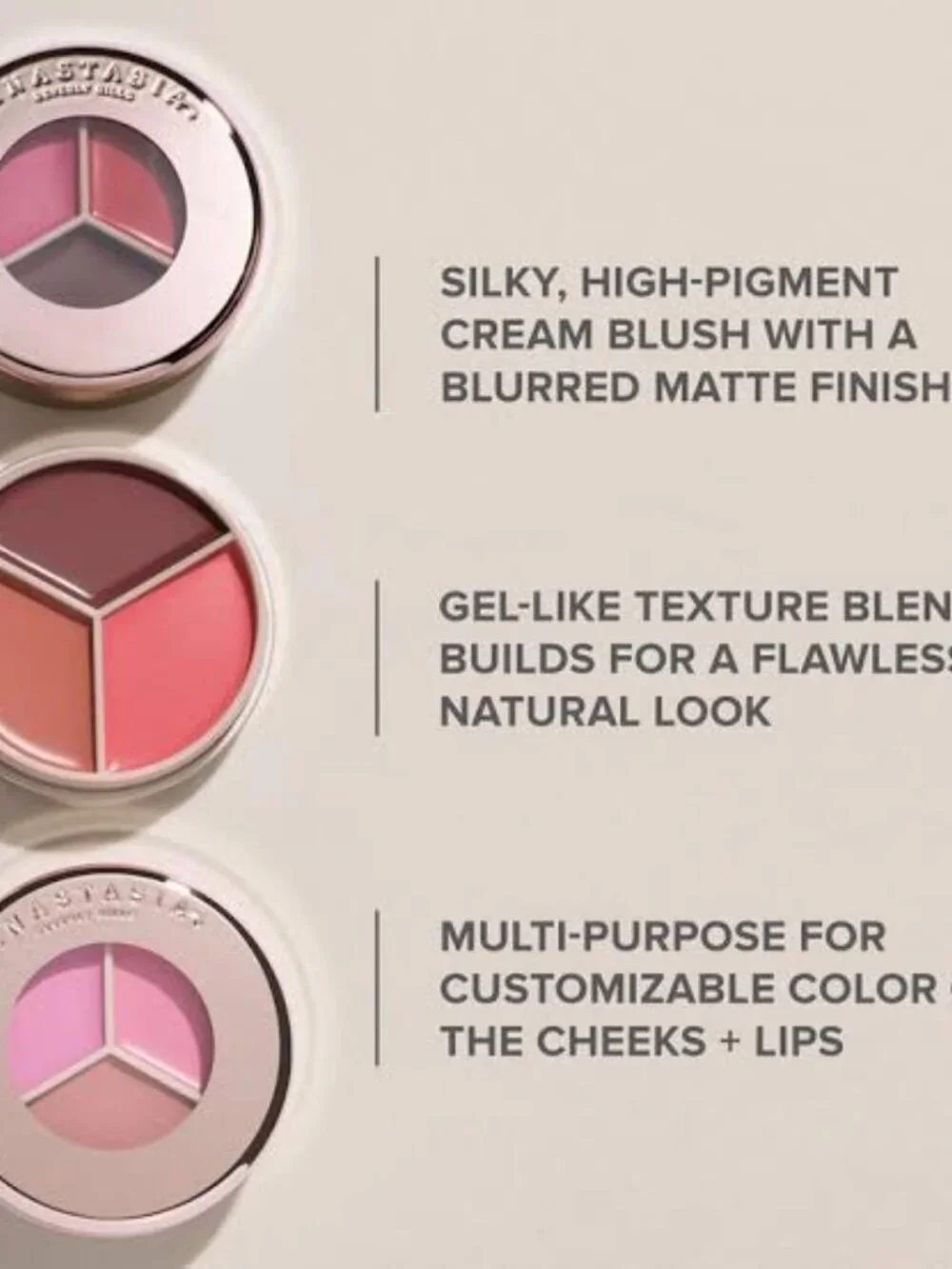 PEACH Magic Touch Blush Trio NEW UNUSED